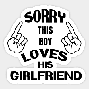 This boy loves his girlfriend love jealous women man wife couple heart Sticker